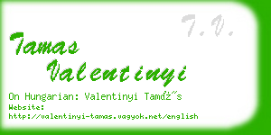 tamas valentinyi business card